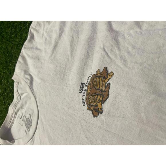 Vans Off The Waffle T Shirt Mens White Size XL - Picture 4 of 7